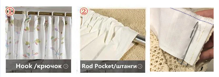 Ручной работы крючком Шторы для гостиной жалюзи спальня эркер хлопок переплетения закончил Шторы пряжки/трубки перспектива Шторы