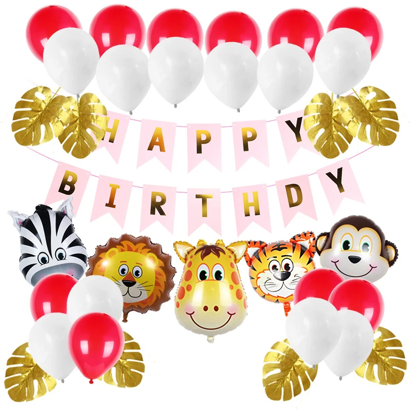 

Party Supplies Animal Leopard Zebra Printed Disposable Tableware Set Birthday Party Decorations Adult Anniversaire Wedding Decor