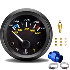 2 52 мм белый светодиодный датчик температуры воды 40-120 градусов Цельсия100-250 градусов по Фаренгейту с водным температурным соединением адаптер датчика трубы 18NPT