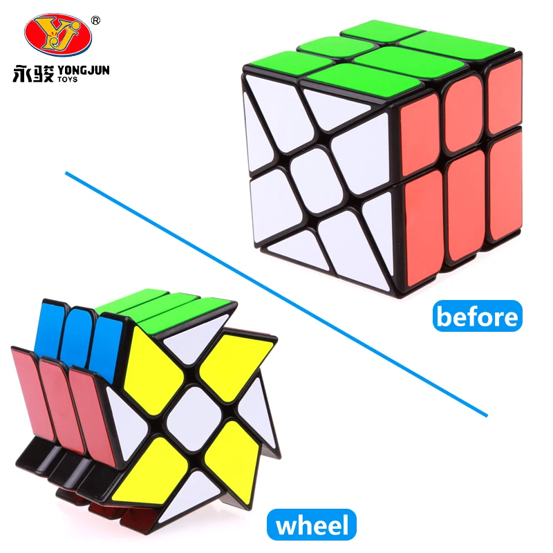 

Yongjun YJ Wind Wheel Cubes 3x3x3 Magic Puzzle Cube Professional Speed Cube Learning Educational Toys For Kids Gift