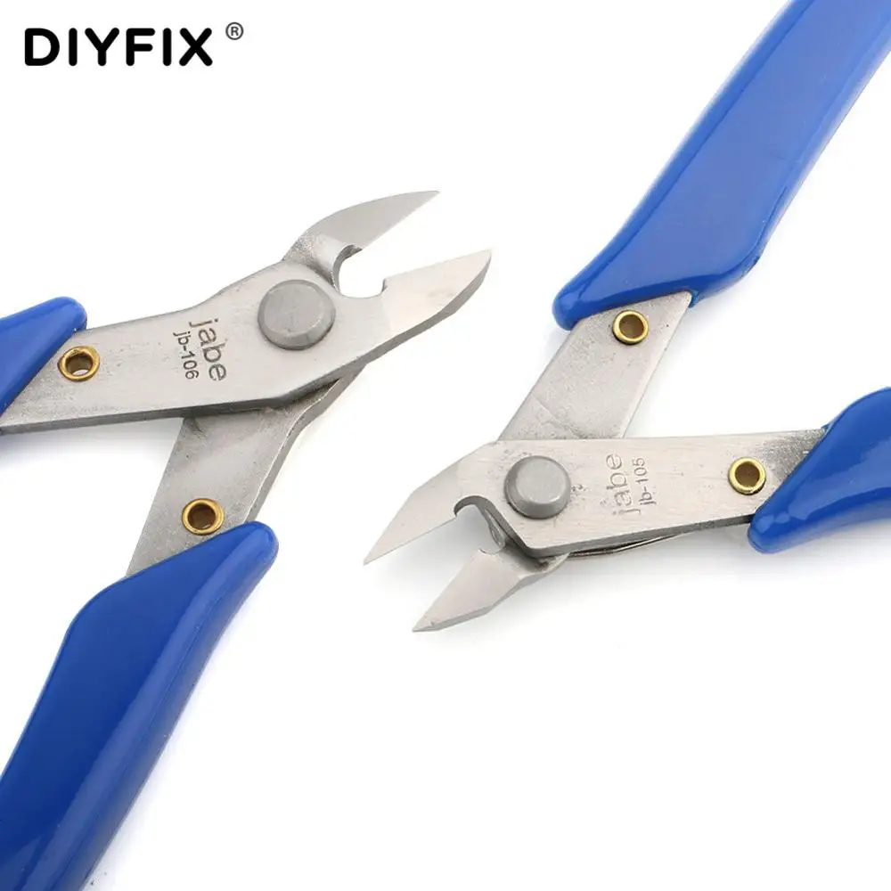 DIYFIX мини диагональные электрики режущие плоскогубцы Длинные плоскогубцы для ЖК-дисплея ремонт материнской платы режущий провод промышленный инструмент