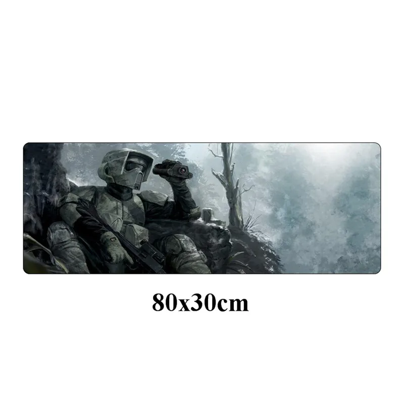 80x30 см Звездные войны игровой геймерский коврик для мыши Прочный резиновый игровой коврик для мыши Блокировка края клавиатуры коврик стол для портативного компьютера ноутбука коврик - Цвет: Синий