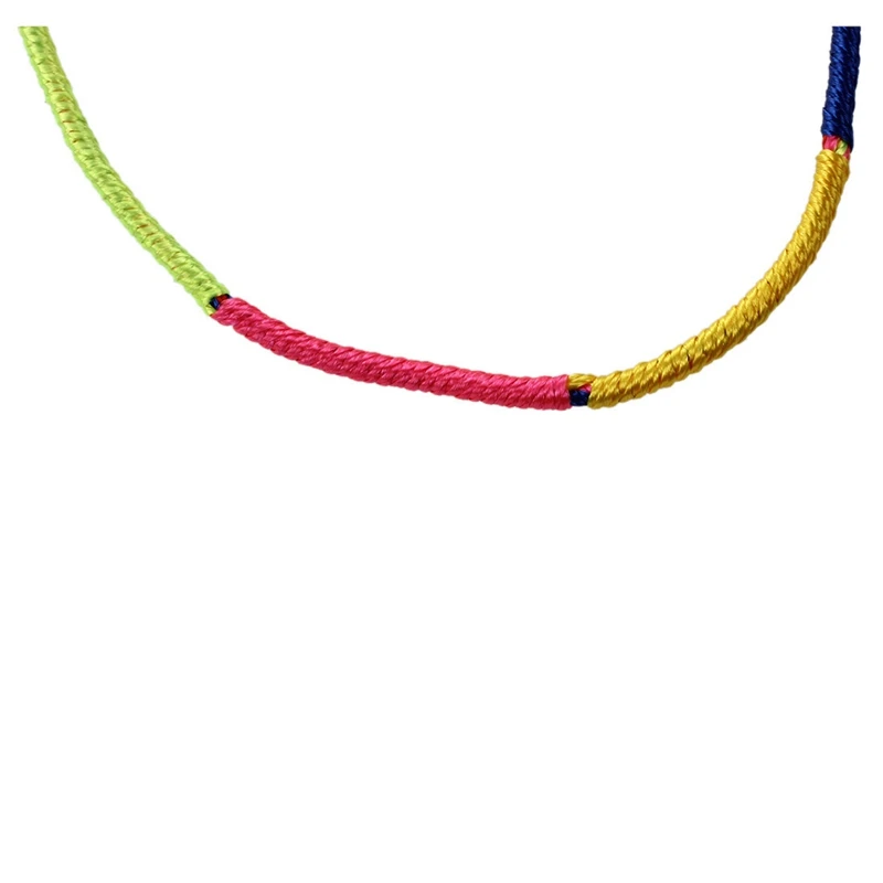 9 x Hippie Style Colorful Braided Friendship Bracelets Thread Prayer Bracelet Random Color--Textured | Украшения и аксессуары