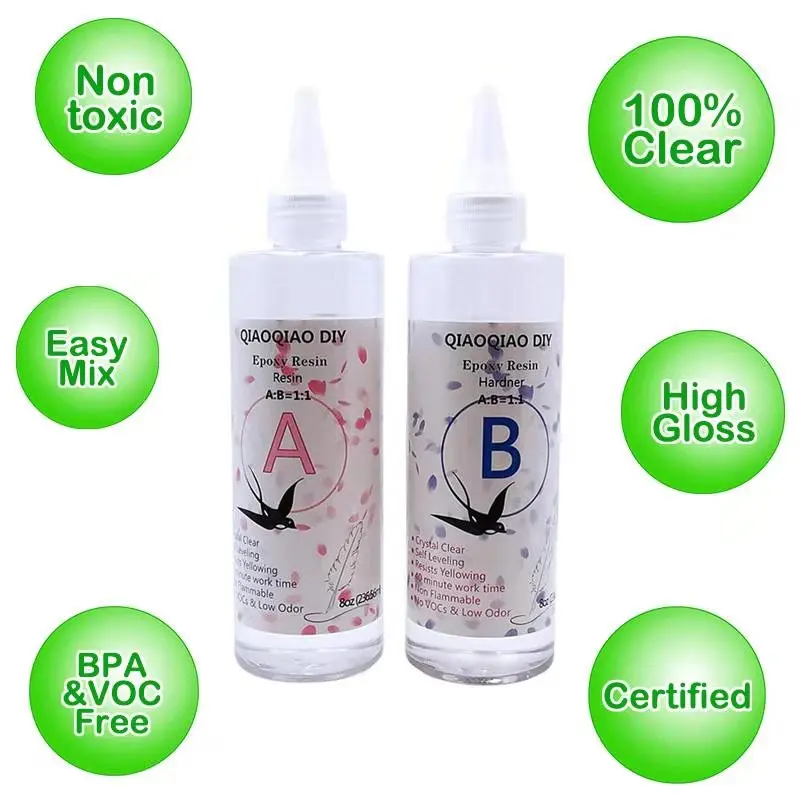 Прозрачные цветные кабошоны из эпоксидной смолы для самостоятельного