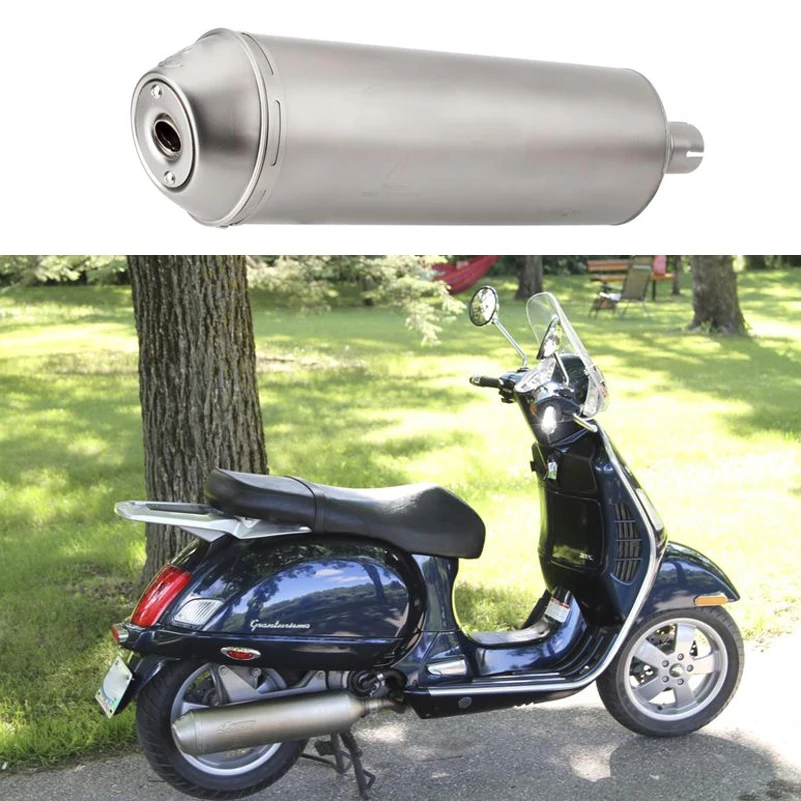 Мотоцикл Скутер Escape Глушитель выхлопная труба 4 Road Vario 2017 Vespa GTS250|Выхлопные трубы и