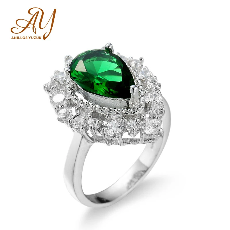 Женское Обручальное Кольцо Anillos Yuzuk новое дизайнерское роскошное серебряное