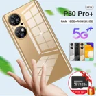Смартфон Huahua P50 PRO +, 6,7 дюйма, 512 ГБ, Android 11, две sim-карты, mtk6893, 10 ядер, большой аккумулятор 5600 мАч, 64 мп