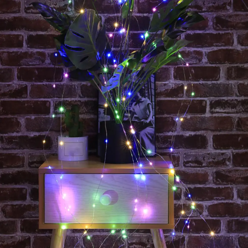 СВЕТОДИОДНАЯ Гирлянда-Водопад из медной проволоки 1 комплект | Дом и сад