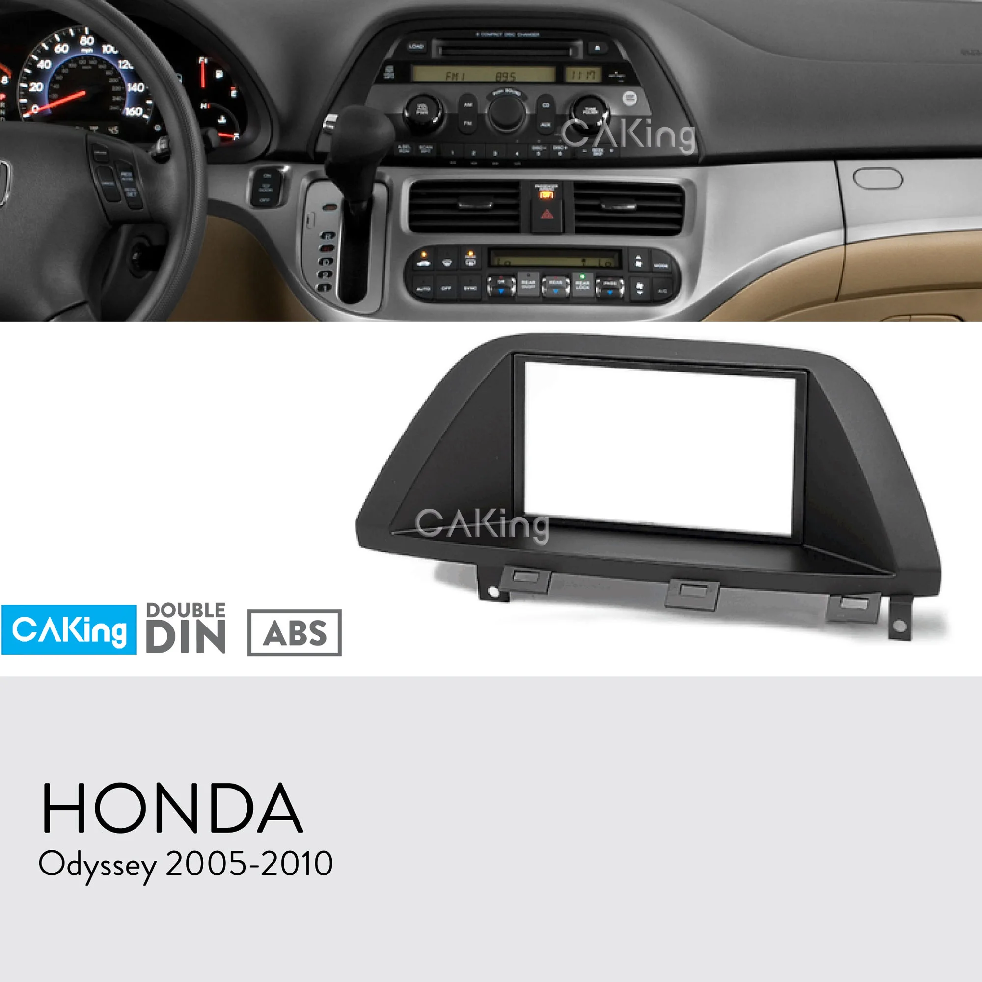 Автомобильная фасция Double Din с радио панелью для Honda Odyssey 2005 2010 комплект установки
