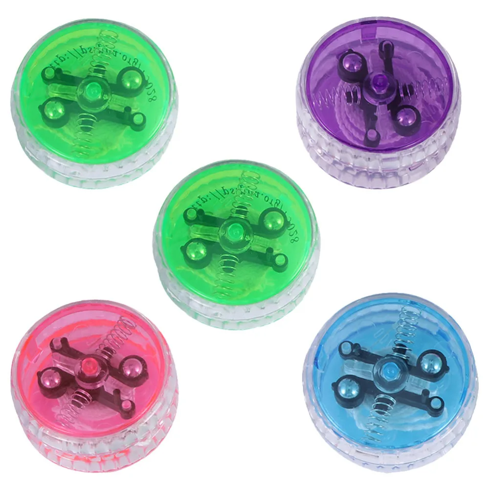 

5pcs Yo-yo Balls String Yo-yo Toys Glowing Toys (Random Color)