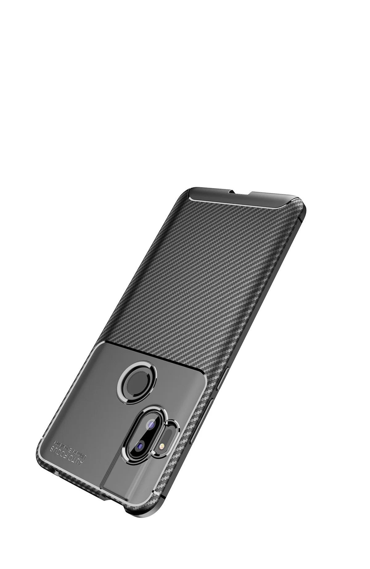 Чехол для Motorola One Hyper роскошный бампер из углеродного волокна мягкий силиконовый