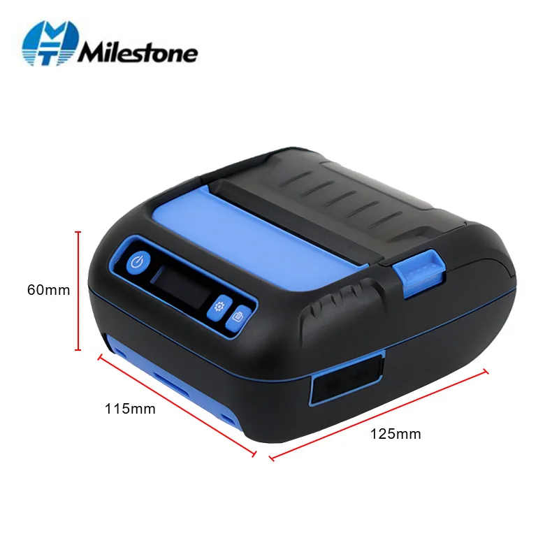 Термопринтер Bluetooth 80 мм портативный принтер для чеков этикеток Android/iOS/Windows малого