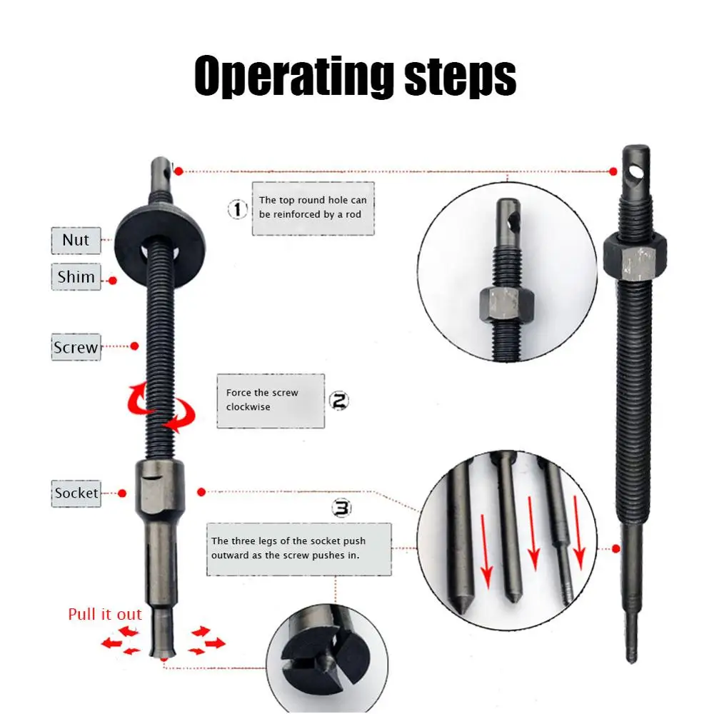 

Motorcycle Car Inner Bearing Puller Tool 9mm To 23mm Repair Remover Tool Hand Tool Set Auto Gear Remover Pulling Extractor Tool