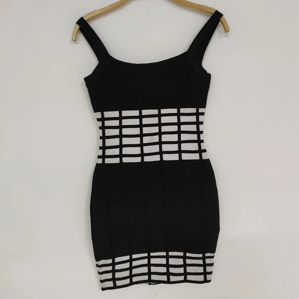Распродажа 2021 новое летнее женское черно-белое лоскутное мини-платье без рукавов
