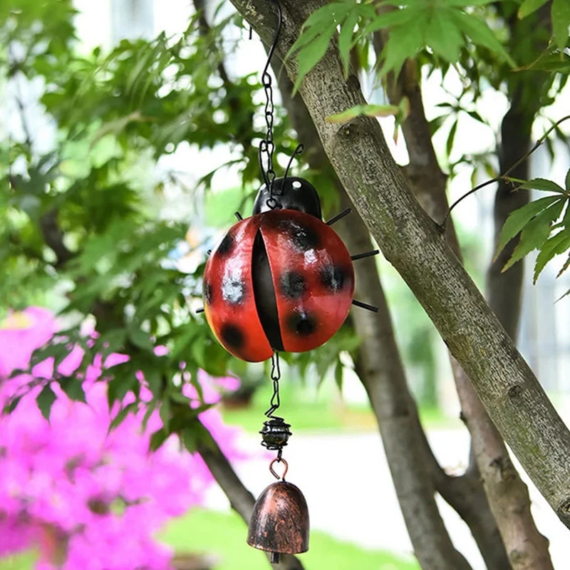 

Living Room Hanging Pendant Stereo Outdoor Garden Exquisite Iron Home Decor Insect Shape Wind Chimes Gifts