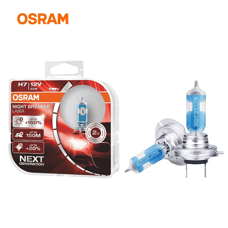 Лампа Ксеноновая OSRAM Night breaker лазерной h7 галогеновые 55 Вт лампы h 7 авто аксессуары