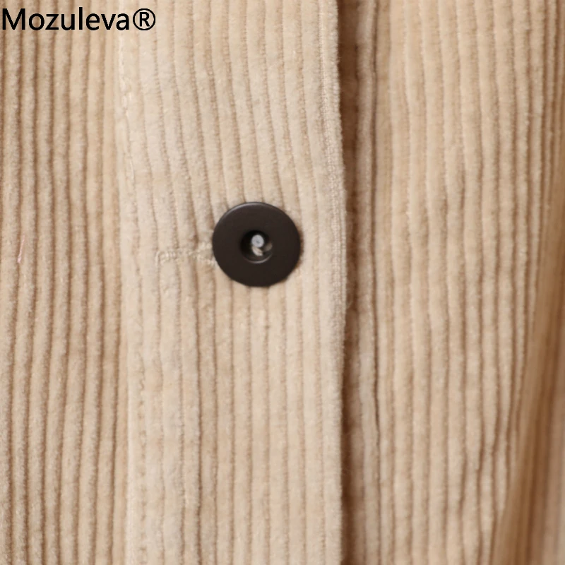 

ZA Women 2020 Autumn New Corduroy Cotton Jacket Lapel Loose Tooling Jacket Female Vintage Turn-down Collar Coat Femininas