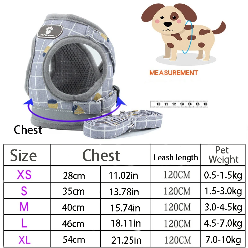 Регулируемый сетчатый жилет для собак Воздухопроницаемый Светоотражающий