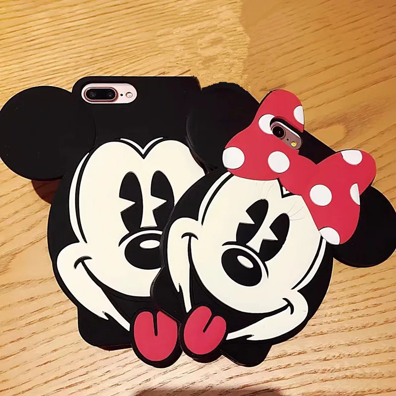 Роскошный 3D Модный милый мягкий силиконовый гелевый Чехол с большой головой