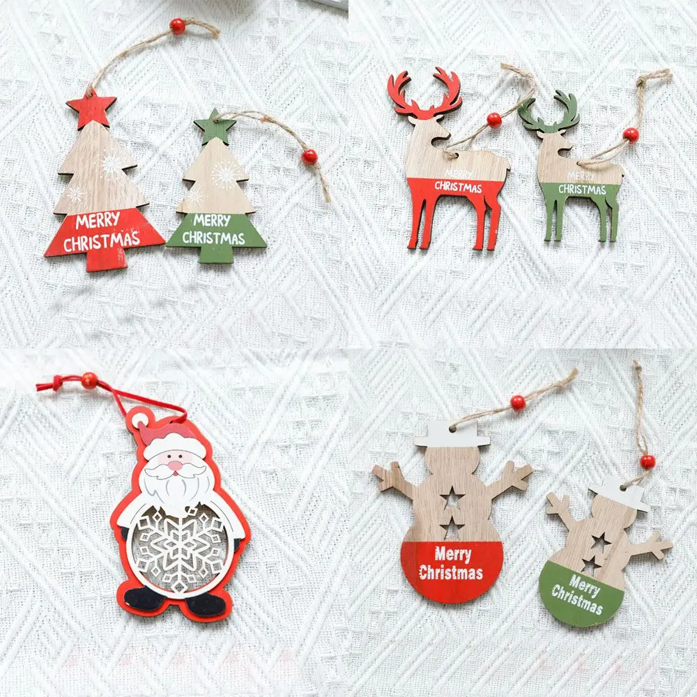 

Old Man Home Decor Tree Hanging Pendant Christmas Tree Decoration Snowman Pendant Wooden Ornaments Christmas Pendant
