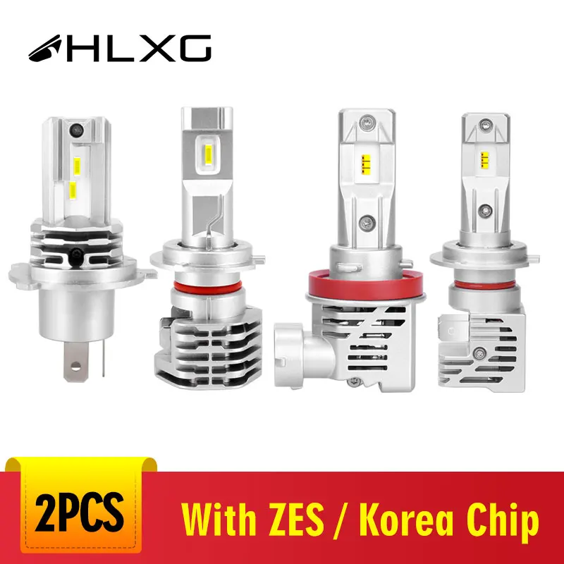 HLXG H4 Хило мини светодиод машины головной светильник лампочка H7 LED с зэс Корея H11 H8