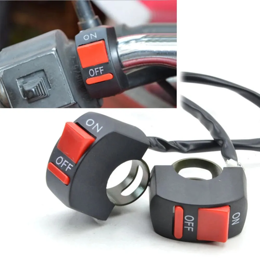 

1pc/5pcs Motorbike Handlebar Stop Button Switchs Lights On Off 12V Universal Motorcycle Parts For Motorcycle ATV Scooter