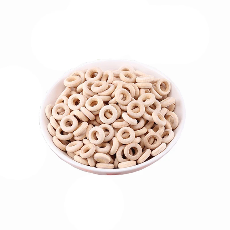 

20pcs 25mm 30mm Natural Unfinished Wooden Rings Circle Wood Pendant Connectors for DIY Projects Jewelry Craft Making
