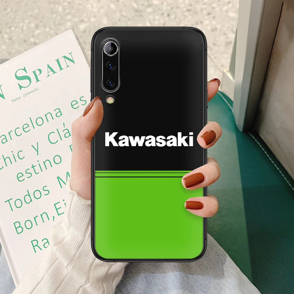 

Kawasaki Ninja moto Phone case For Xiaomi Mi note 10 A3 9 MAX 3 A2 8 9 Lite Pro ultra black funda pretty Etui luxury coque trend