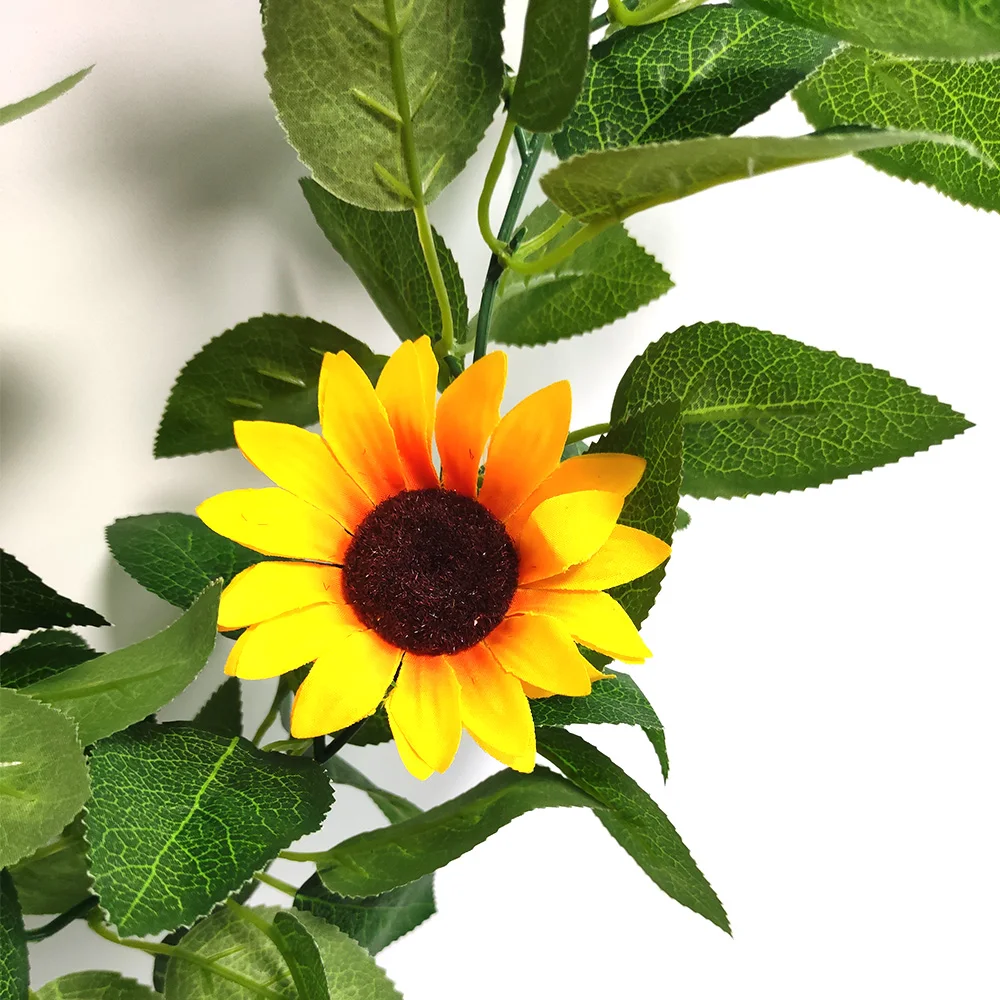 

Artificial Flowers Sunflowers Garland Wall Hanging Door Decor Artificial Plant For Living Room Decoration