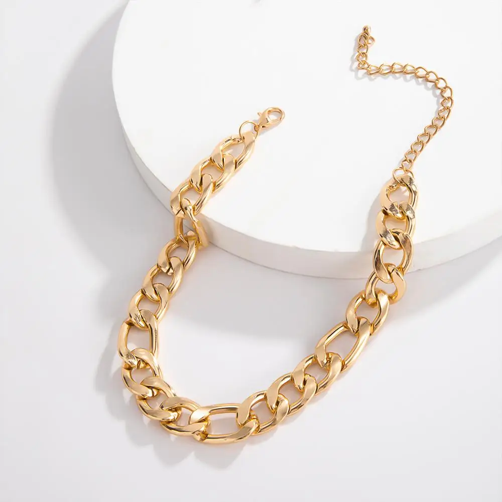 SHIXIN хип хоп короткое толстое ожерелье с цепочкой для женщин/мужчин панк