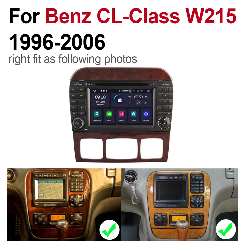 Android автомобильный мультимедийный плеер WIFI GPS навигация Авторадио для Mercedes Benz CL
