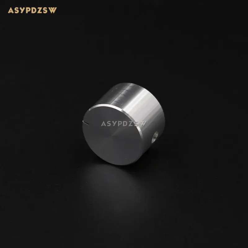 

1 PCS High-gloss silver 22*15 Full aluminum amplifier solid knob Volume potentiometer knob