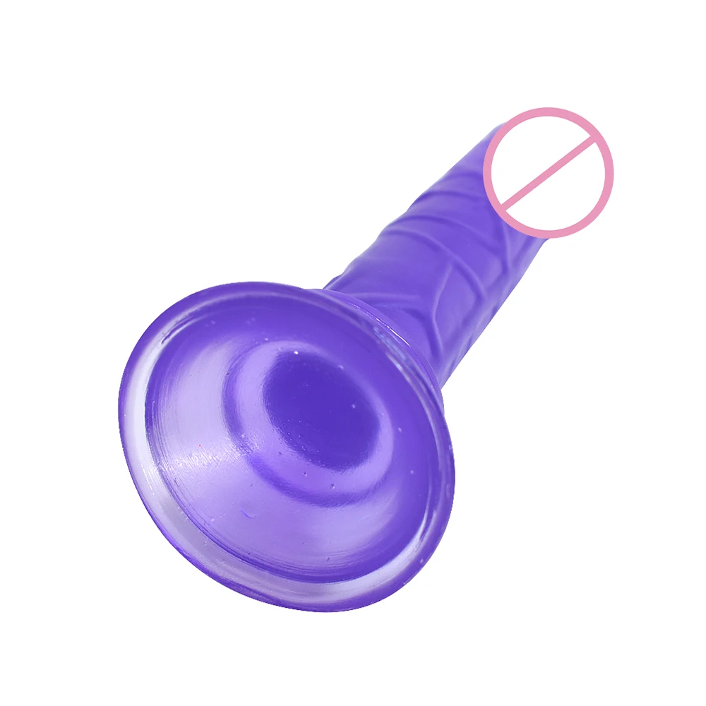 Маленький фаллоимитатор на присоске Женская присоска для мастурбации