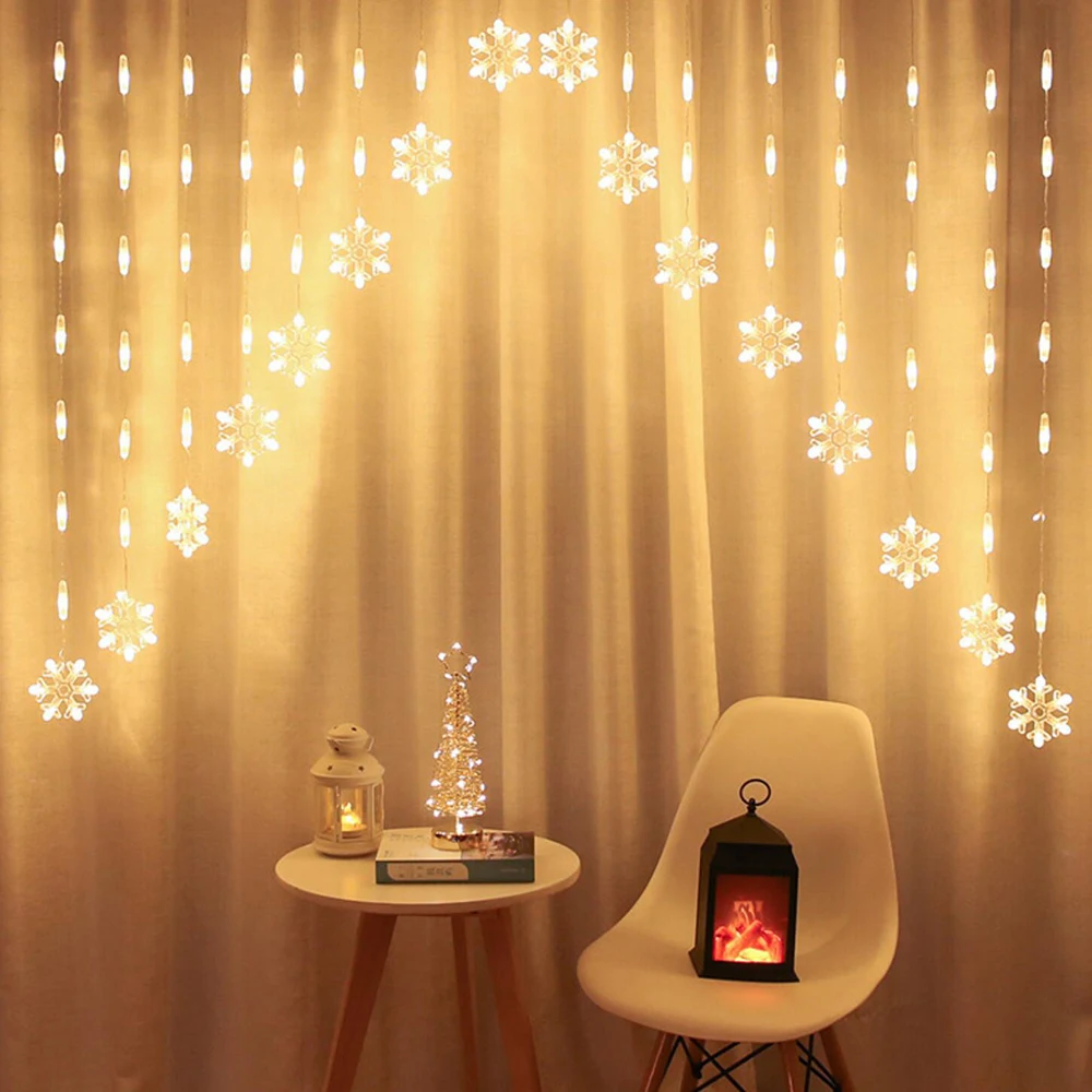 

СВЕТОДИОДНАЯ Гирлянда-занавес, осветительная цепочка, украшение для праздника, свадьбы, вечеринки, праздника, удлинитель, Рождество