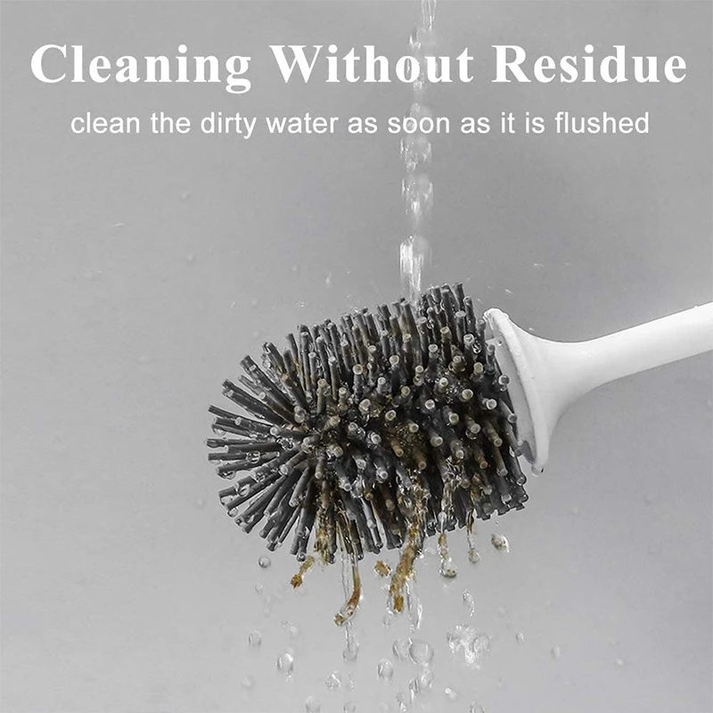 Щетка и держатель для унитаза 2 упаковки силиконовая Для Чистки с сушильным