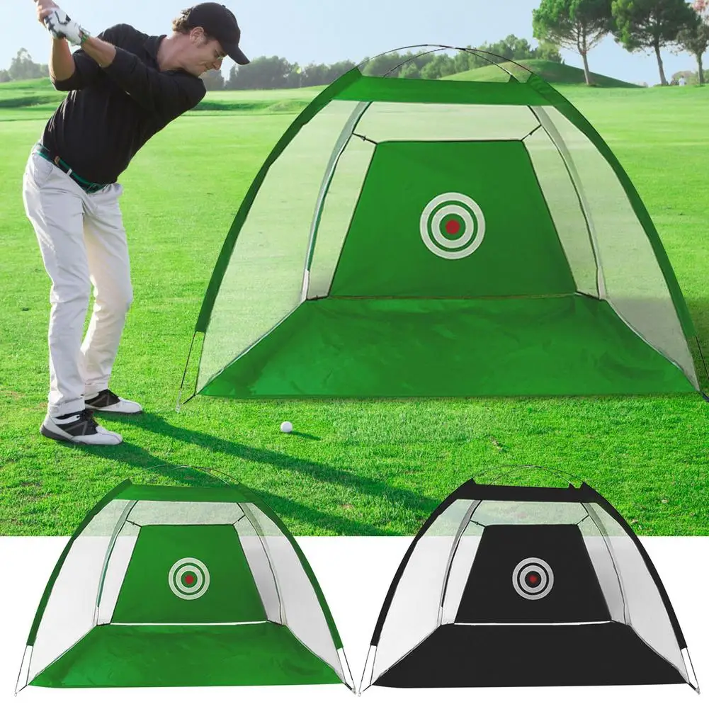 

1M 2M Golf Cage Practice Net Training Indoor Outdoor Sport Golf Exercise Equipment Garden Trainer Portable Golf Training Tent