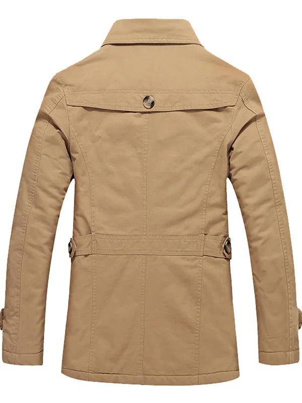 

Warmness Men's Jacket Winter Fleece Overcoat Casual Thick Army Green Coats Men Windbreaker Black Plus Size 5XL Mens Outwear