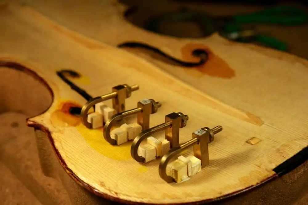 5pcs Violin Making Tools Repair Violin Cracks Hold Clamp Violin Luthier Tools