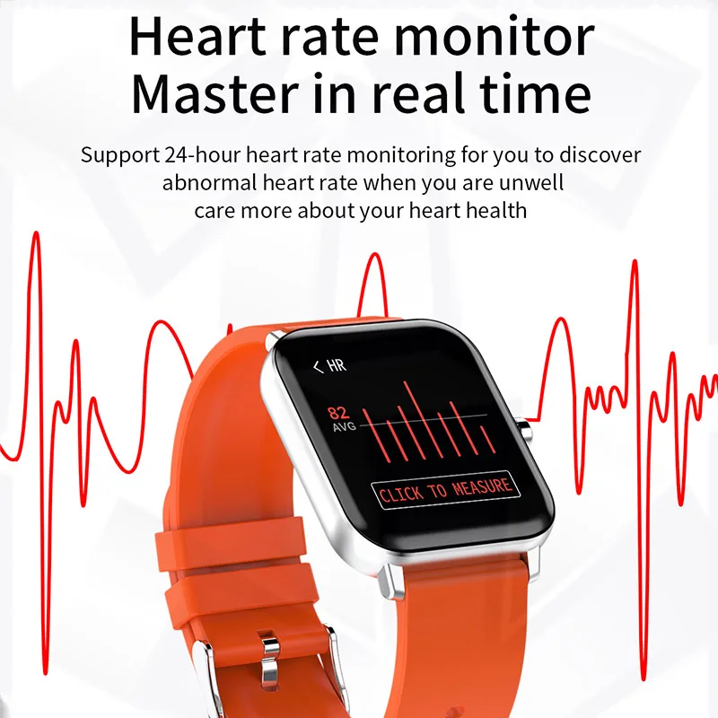 

Smart Watch Women Men Full Touch Fitness Tracker Electronics Clock Bluetooth Waterproof Smartwatch For Android IOS Smart-watch