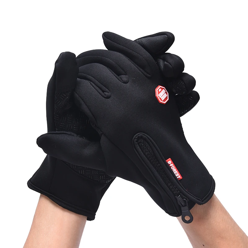 

Ветрозащитные противоскользящие лыжные перчатки для сенсорных экранов для холодной погоды водонепроницаемые Зимние перчатки для велоспо...