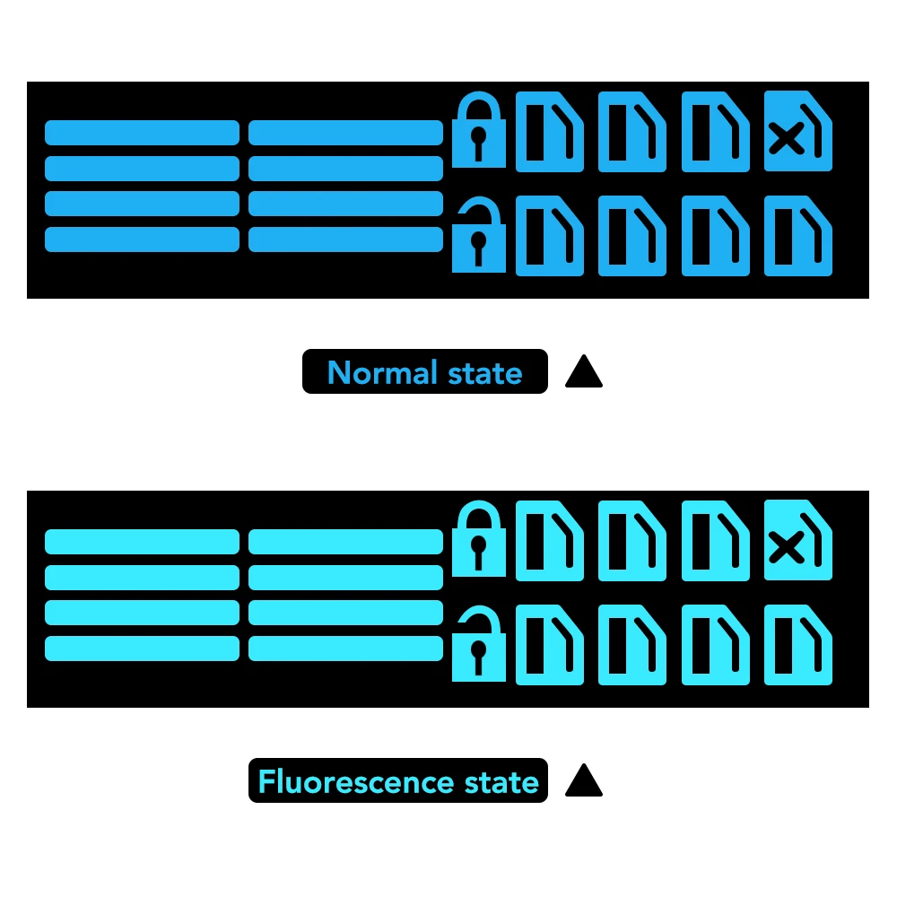 Наклейка на панель управления окон автомобиля светящийся Стайлинг для Toyota Land