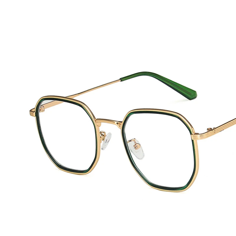 

Elbru Vintage Plain Spectacles Anti-blue Light Square Glass Frame Transparent Fashion Eyewear Comfortable Goggles For Men Women