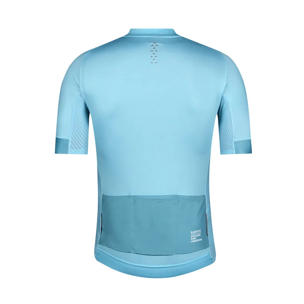 Велосипедная футболка Santic мужская дышащая сетчатая рубашка с короткими рукавами