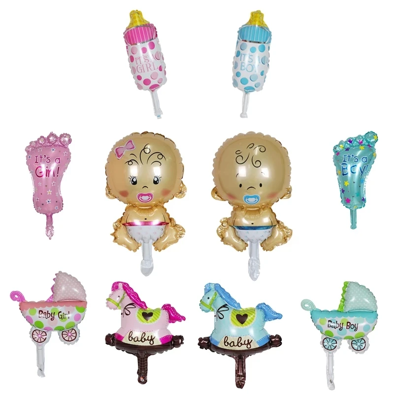 

50 шт./компл. Детские гелиевые шары в виде детского душа, воздушные шары для мальчиков и девочек, игрушки для детского дня рождения, украшения ...