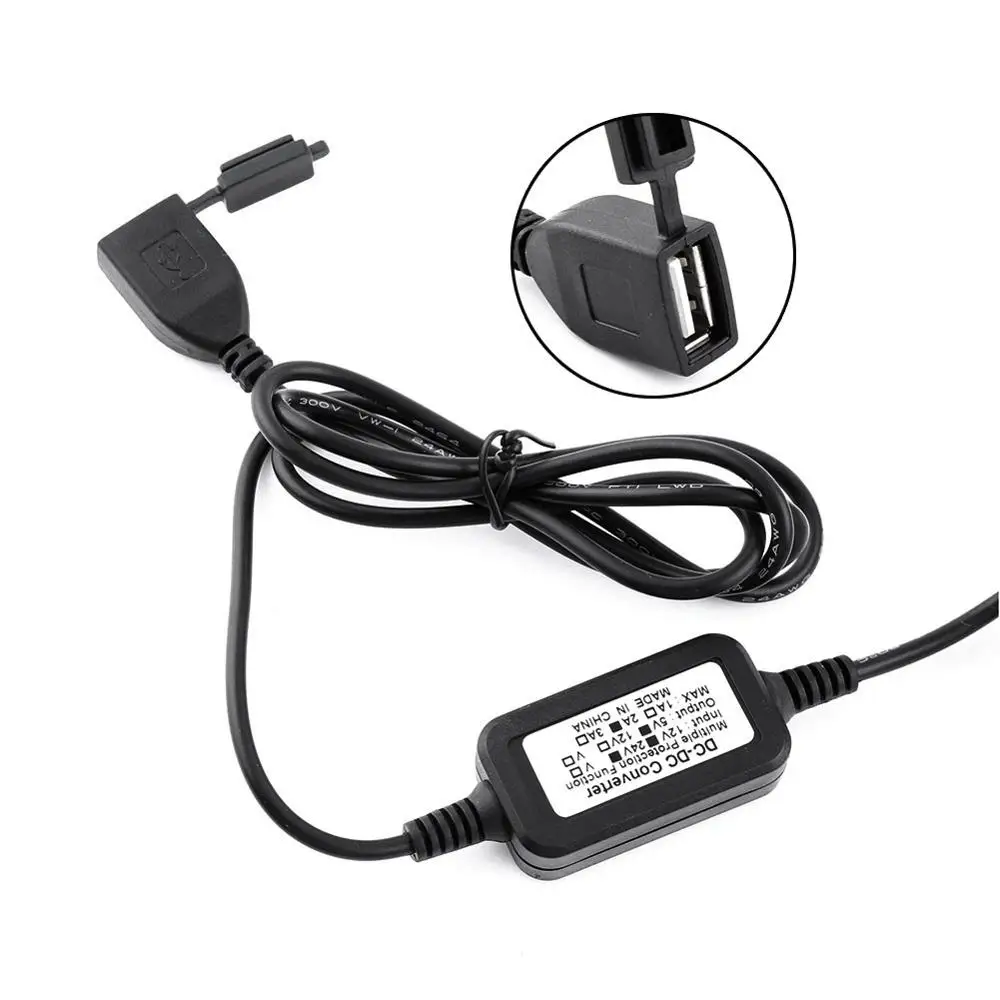 12 V-24 V скрытый Водонепроницаемый ABS Пластик USB порт питания гнездо Зарядное Устройство мотор Зарядное устройство подходит для мотоцикла смартфон, GPS