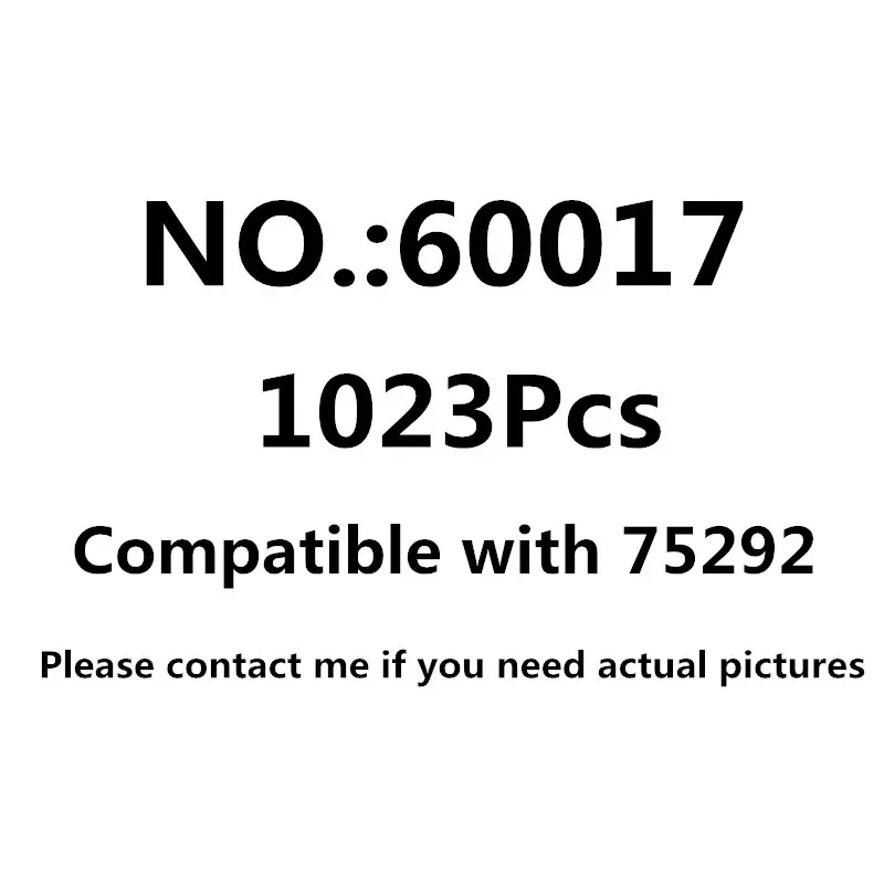 

IN STOCK 60017 1023Pcs The UCS Razor Crest Building Blocks By Model Star Toys Bricks Kids Children Christmas Gifts 75292