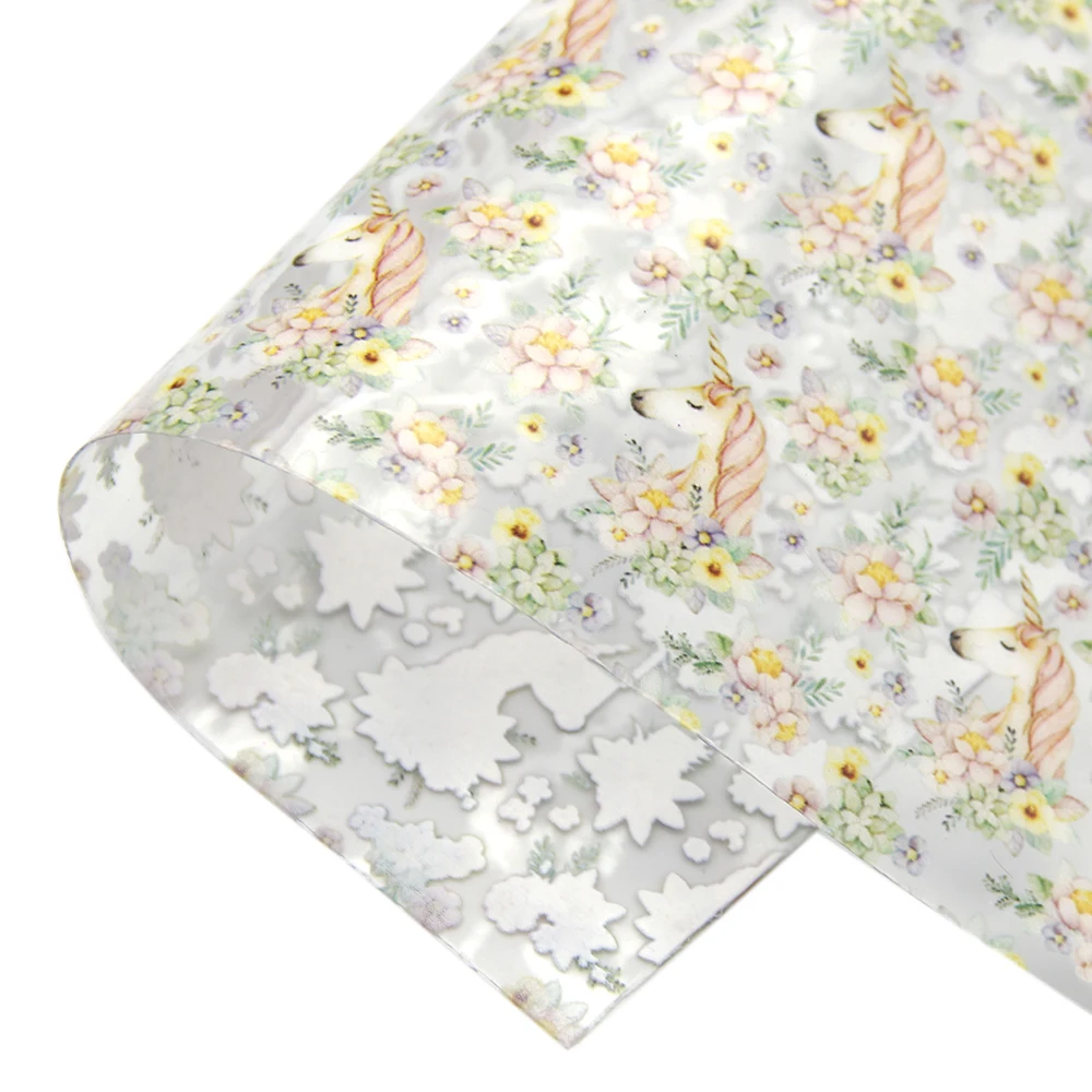 David accessories 20*33cm фруктовая УФ-печать прозрачная ткань из искусственной кожи DIY лук