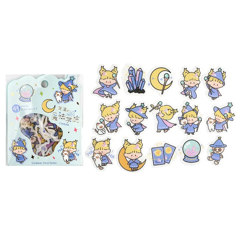 45 шт./милое звездное небо волшебная девушка серия декоративные наклейки сделай