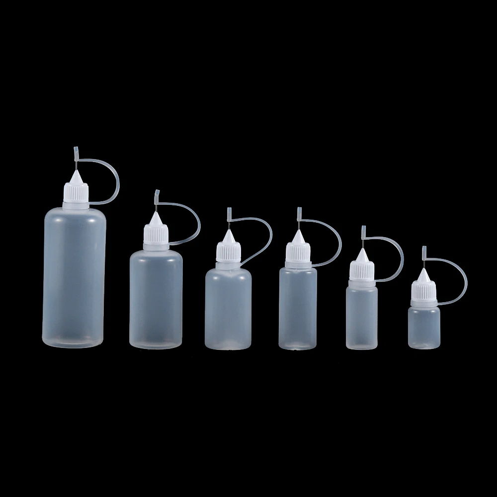 

5pcs/set Glue Applicator Needle Squeeze Bottle Black/White Paper Quilling DIY Scrapbooking Paper Craft Tools