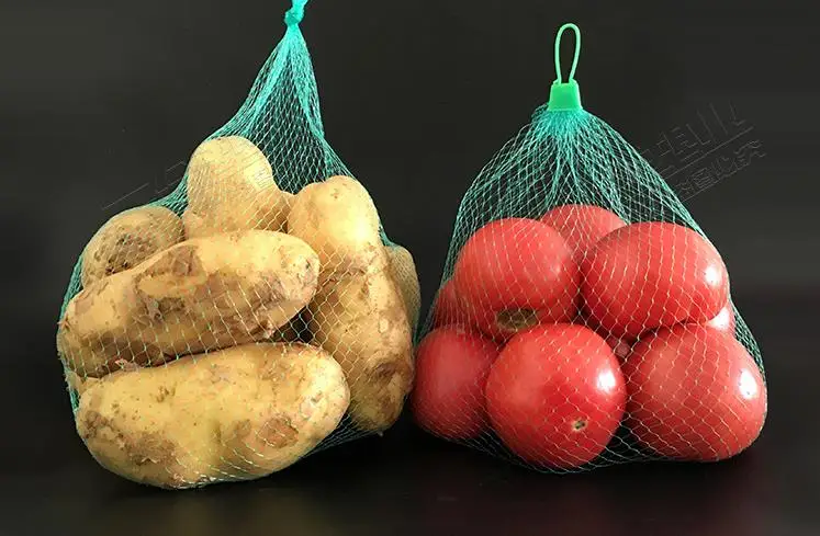 White yellow red Fruit net bag plastic mesh Home receive food packaging Mesh garlic kitchen |